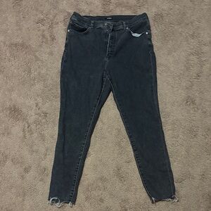 Express Dark Gray Skinny Jeans for Women